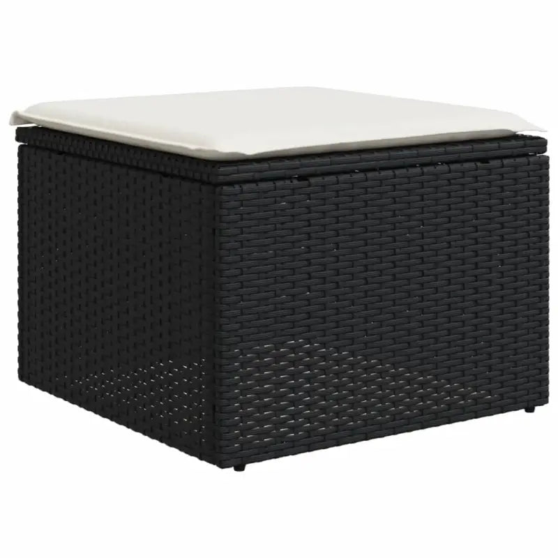 Tuinset van zwart gepoedercoat staal met comfortabele afmetingen - Tuinsets