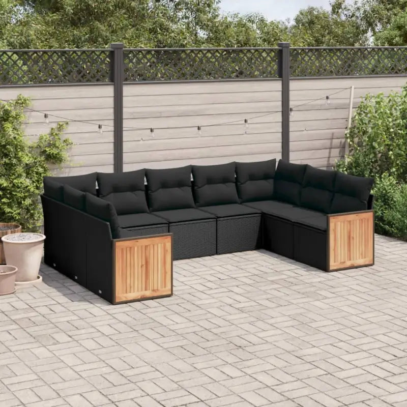 Tuinset van zwart gepoedercoat staal voor comfortabel buitenplezier - Zwart / Zonder tafel - Tuinsets