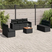 Tuinset van zwart materiaal en gepoedercoat staal voor buitenplezier - Tuinsets