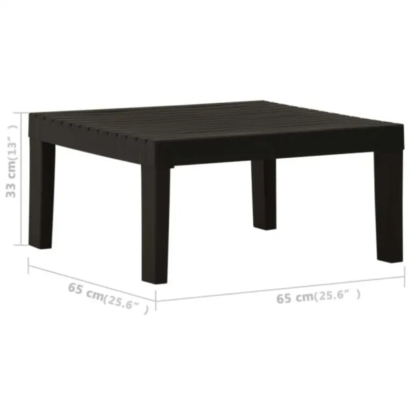 Tuinset voor comfort en gemak gemaakt van onderhoudsvriendelijk kunststof - Grijs - Tuinsets