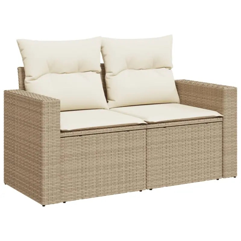 Tuinsets in beige materiaal met gepoedercoat staal en perfecte afmetingen - Tuinsets