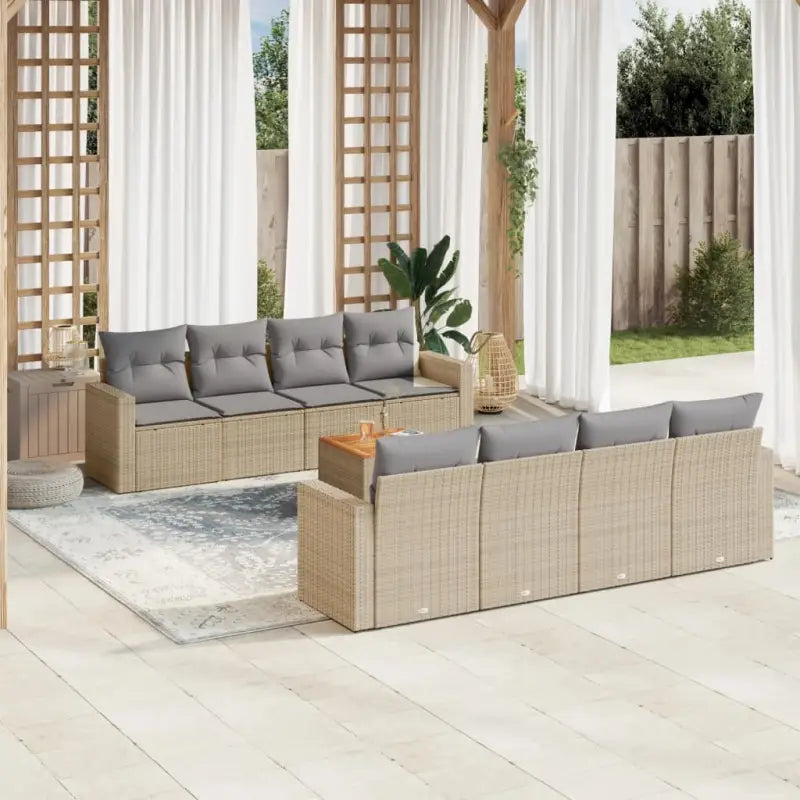 Tuinsets in gemengd beige met waterdichte tas voor buiten ontspanning - beige mix en lichtgrijs - Tuinsets
