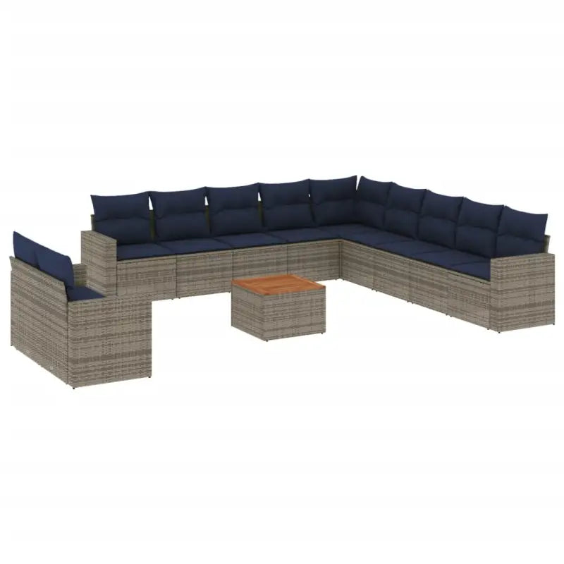 Tuinsets in grijs materiaal met gepoedercoat staal en afmetingen - Grijs - Tuinsets