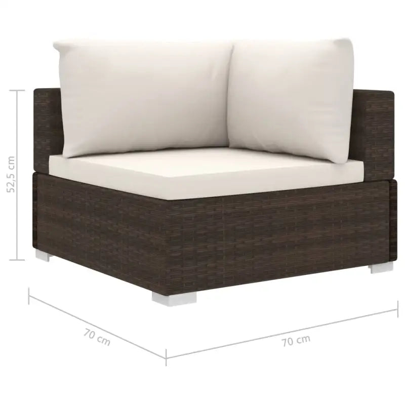 Tuinsets Levering Bevat Rattan Loungeset voor het hele jaar - Bruin - Tuinsets