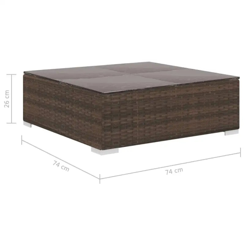 Tuinsets Levering Bevat Rattan Loungeset voor het hele jaar - Bruin - Tuinsets
