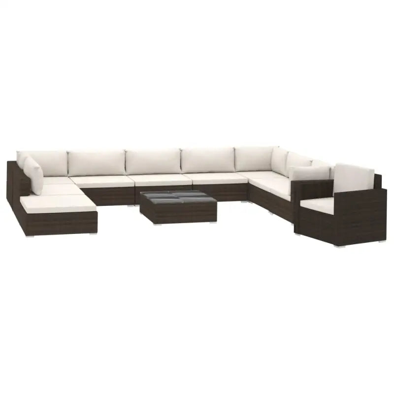 Tuinsets Levering Bevat Rattan Loungeset voor het hele jaar - Bruin - Tuinsets