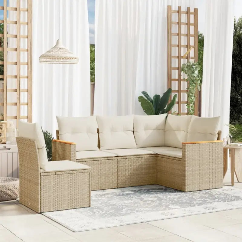 Tuinsets met beige materiaal en gepoedercoat staal voor buitenplezier - Beige / Zonder tafel - Tuinsets