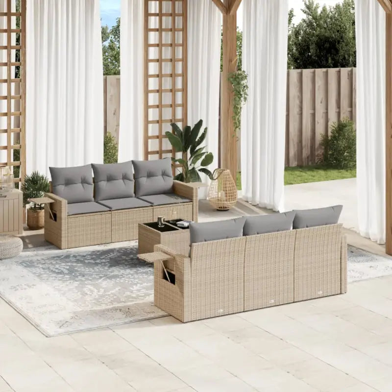 Tuinsets met beige materiaal en gepoedercoat staal voor jouw terras - Tuinsets