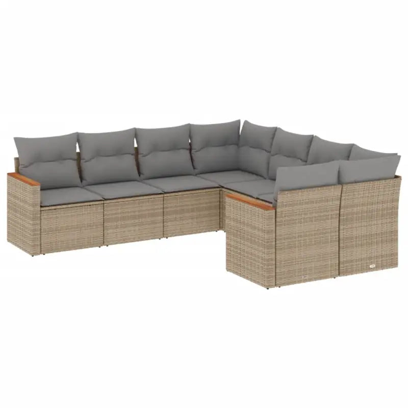 Tuinsets met gemengd beige materiaal en gepoedercoat staal afmetingen - Tuinsets