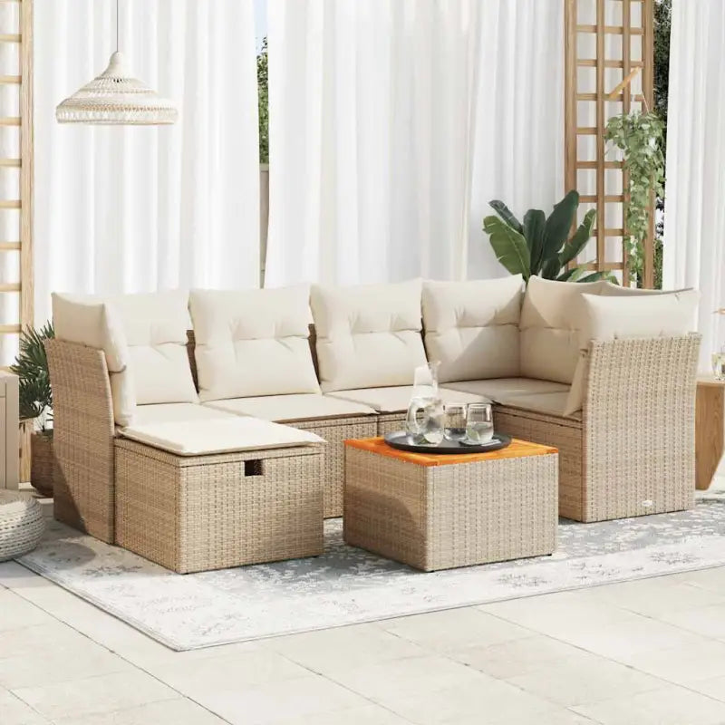 Tuinsets met gemengd beige materiaal voor een gezellige buitenruimte - beige en crèmekleurig / met opbergruimte