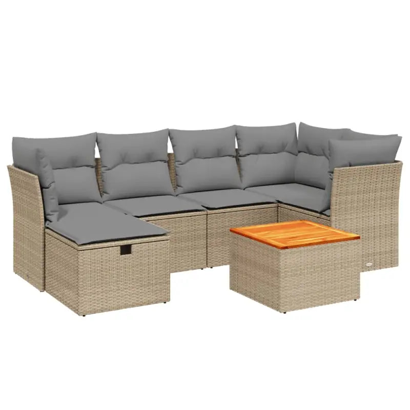 Tuinsets met gemengd beige materiaal voor een gezellige buitenruimte - Tuinsets