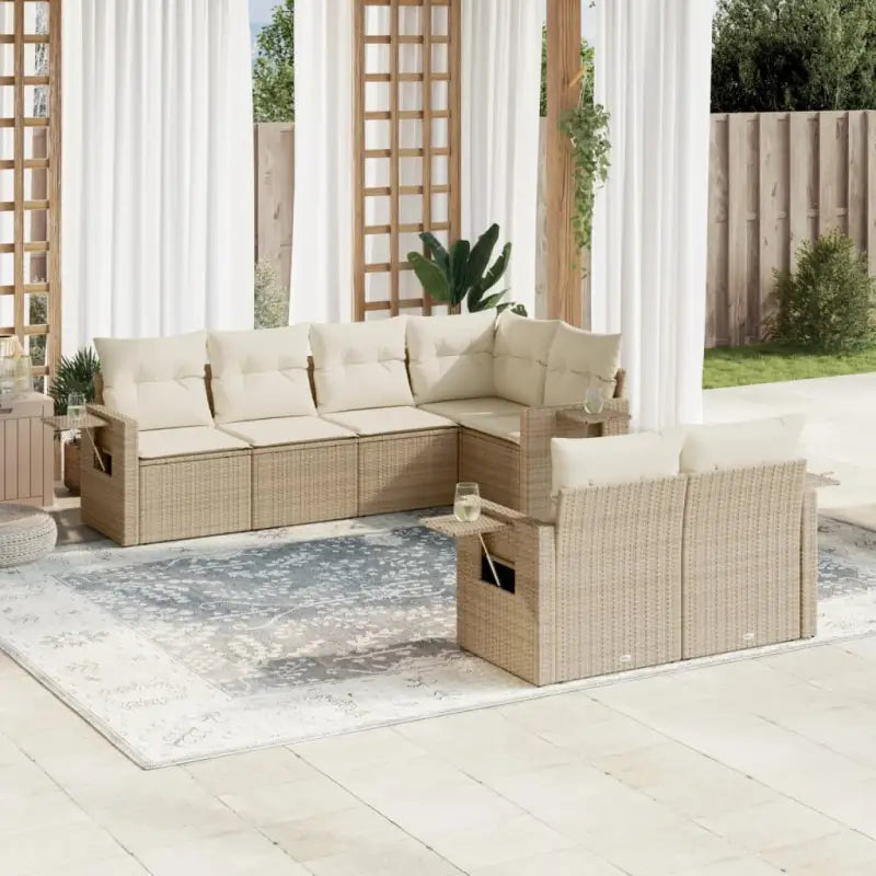 Tuinsets met gepoedercoat staal en beige materiaal voor buitenplezier - Tuinsets
