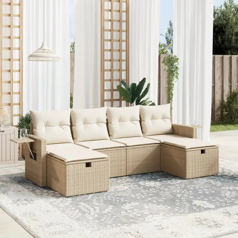 Tuinsets met gepoedercoat staal en zwarte materialen voor comfortabele buitenruimte - beige en crèmekleurig / zonder