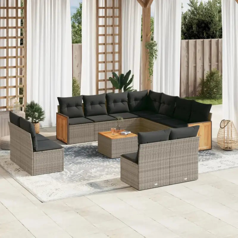 Tuinsets met grijs materiaal en waterdichte zak voor buitencomfort - Tuinsets