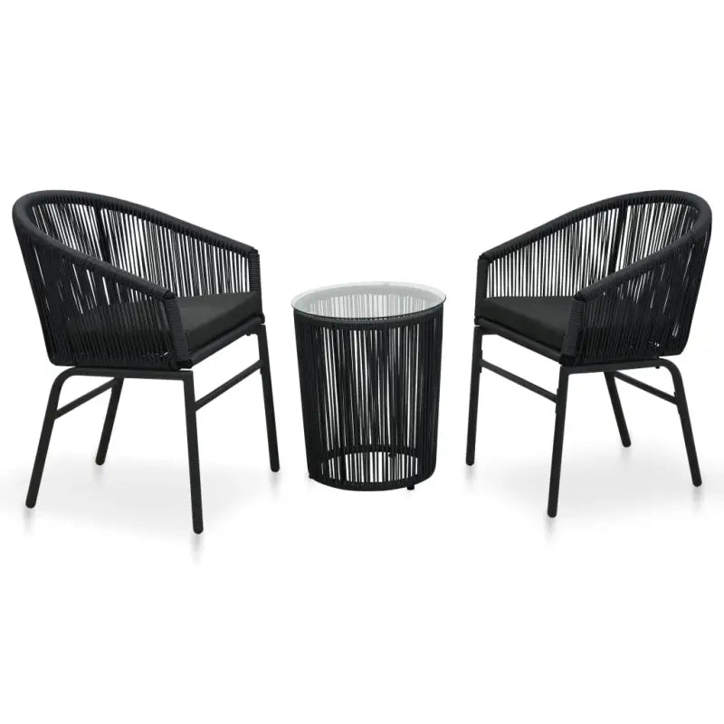 Tuinsets met levering bevat voor gezellige buitenmomenten - Zwart - Tuinsets