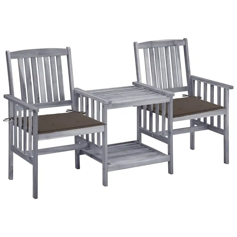 Tuinsets met massief acaciahout voor een rustieke terrasstijl - Taupe - Tuinsets