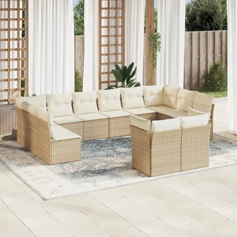 Tuinsets met poly rattan en comfortabele zitervaring in gepoedercoat staal - Tuinsets
