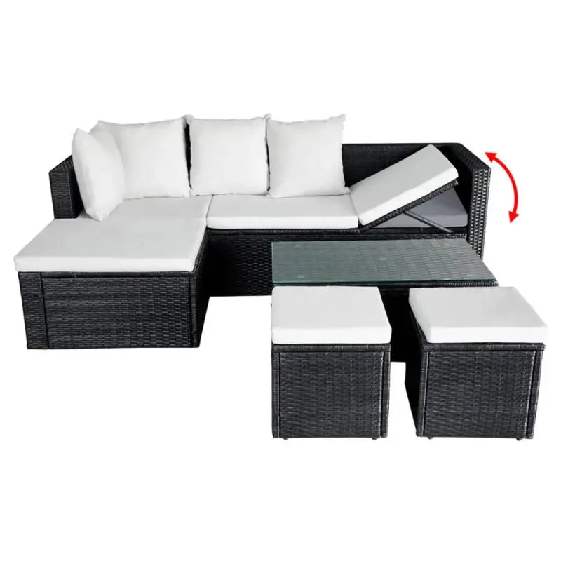 Tuinsets met stalen frame voor moderne elegantie levering bevat - Tuinsets