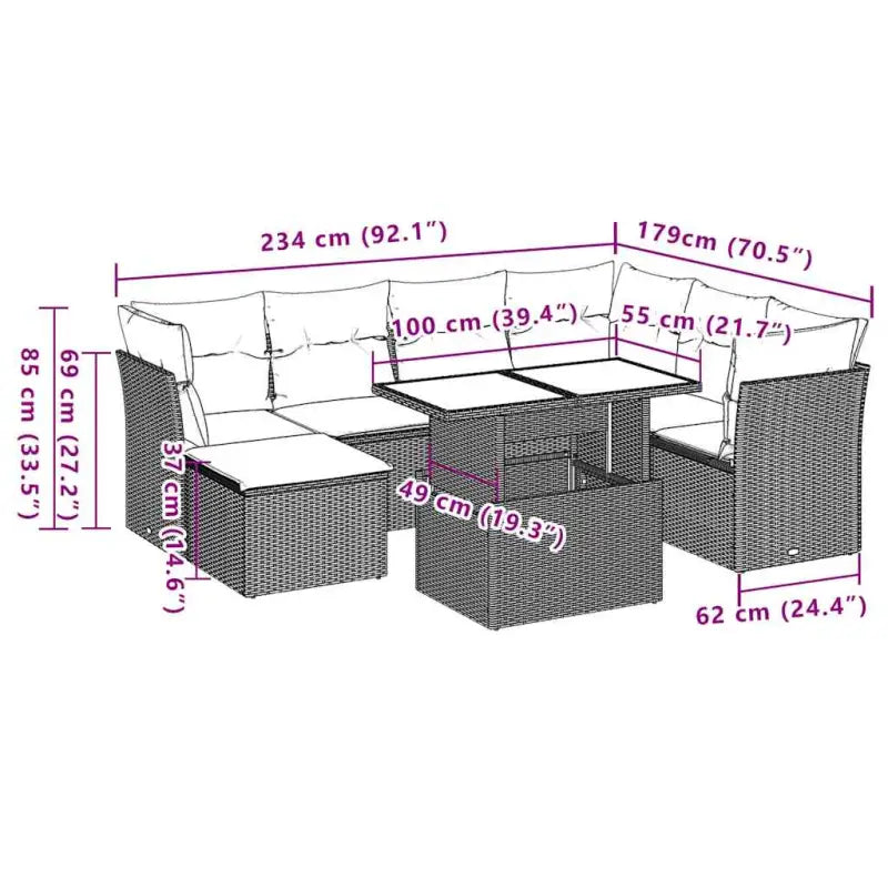 Tuinsets met zwart materiaal en gepoedercoat staal for een stijlvolle buitenruimte - Tuinsets