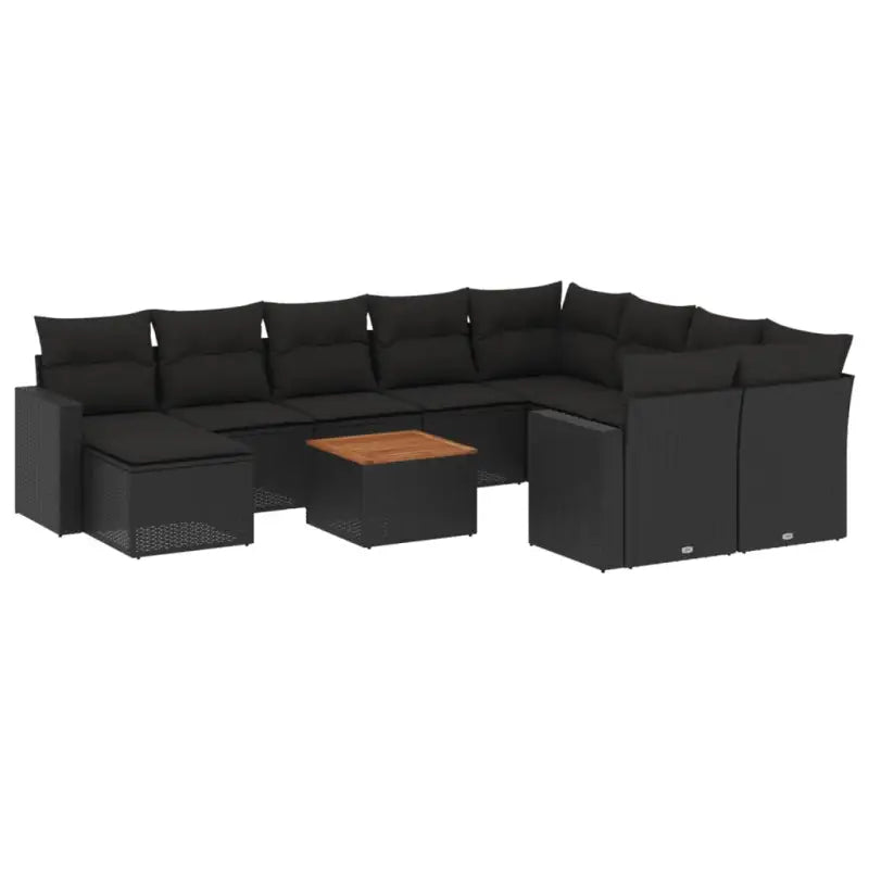 Tuinsets met zwart materiaal en gepoedercoat staal voor comfortabel buiten genieten - Tuinsets
