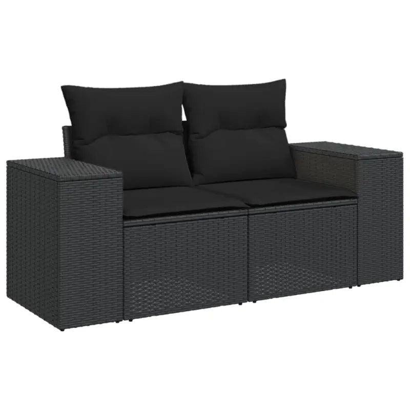 Tuinsets met zwart materiaal en gepoedercoat staal voor comfortabel buiten Gebruik - Tuinsets