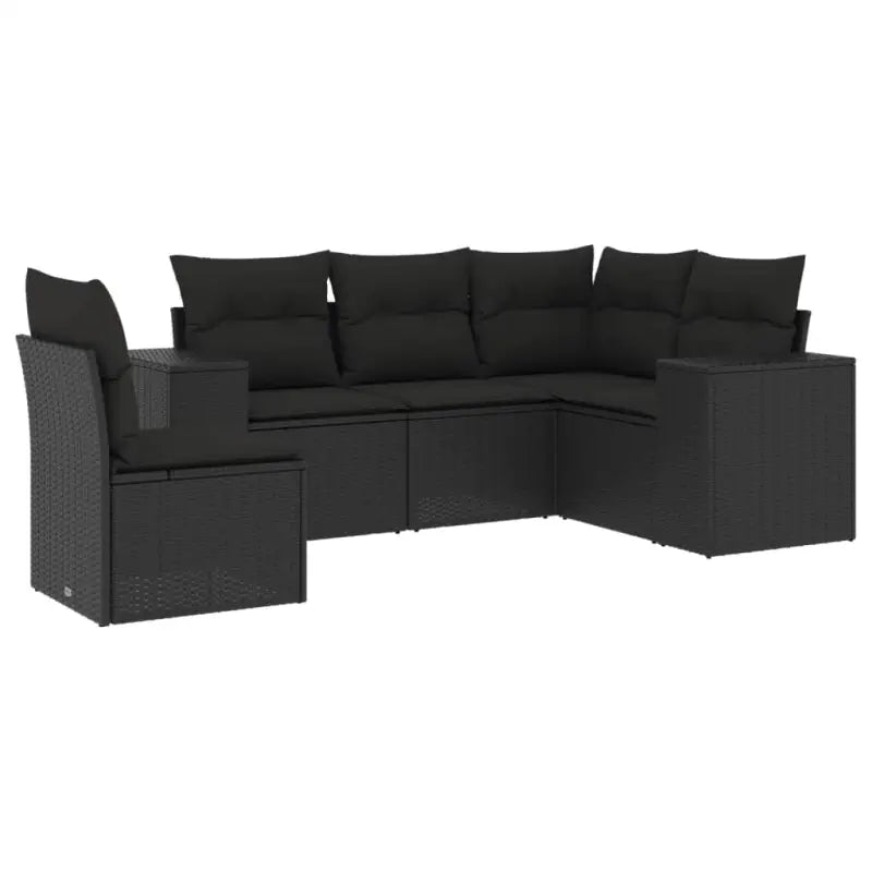 Tuinsets met zwart materiaal en gepoedercoat staal voor comfortabel buiten Gebruik - Tuinsets