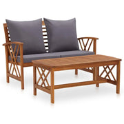 Tuinsets van massief acaciahout met vintage uitstraling - Tuinsets