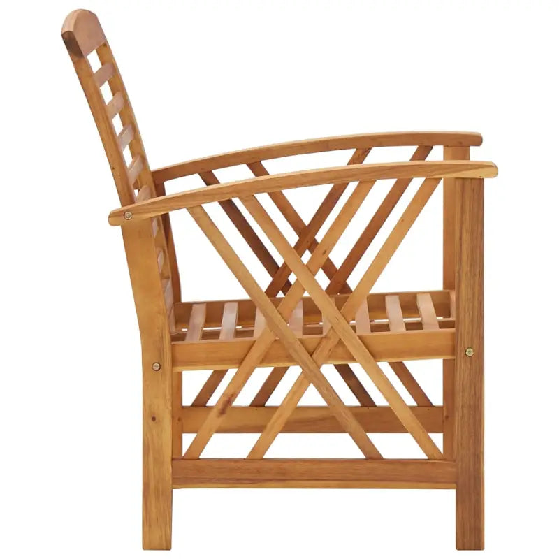 Tuinsets van massief acaciahout met vintage uitstraling - Tuinsets