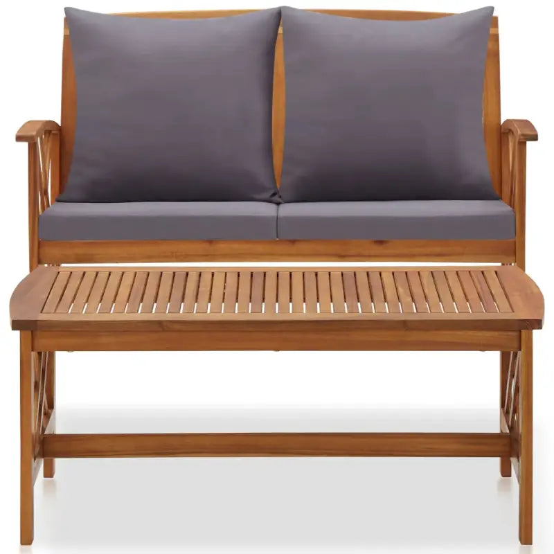 Tuinsets van massief acaciahout met vintage uitstraling - Tuinsets