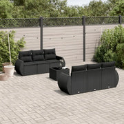 Tuinsets van zwart materiaal met gepoedercoat staal en afmetingen - Tuinsets