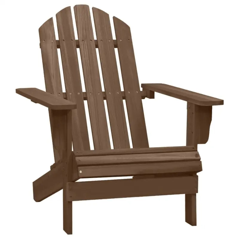 Tuinstoel van massief vurenhout voor comfortabel ontspanning - Bruin / 1 - Tuinstoelen
