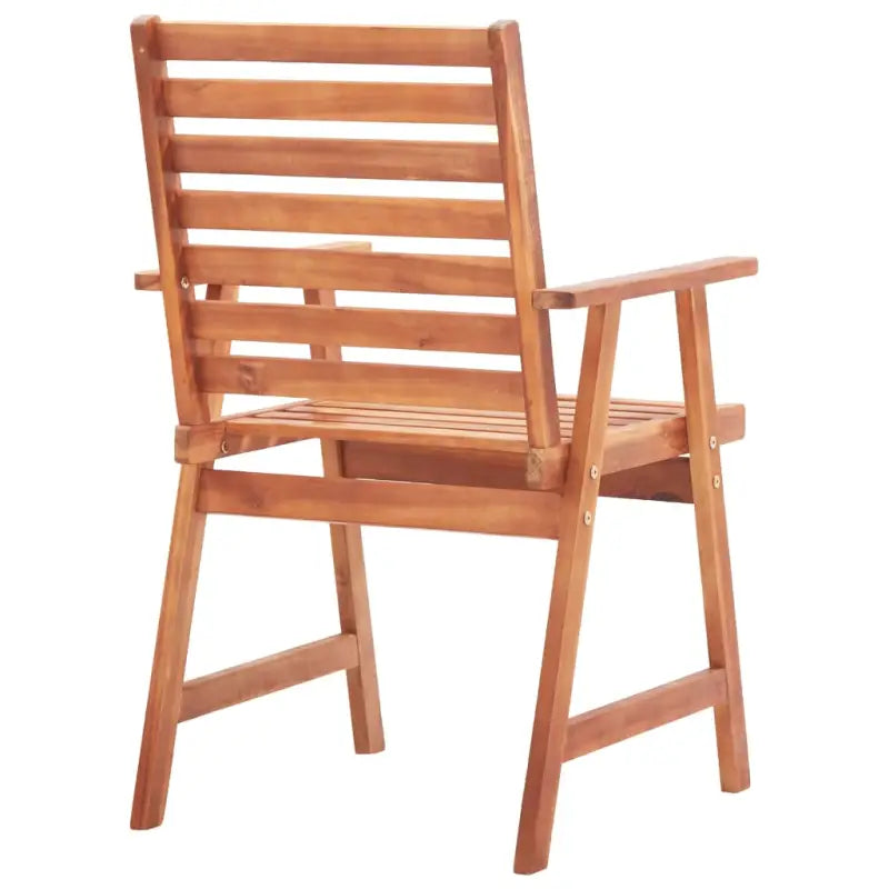 Tuinstoelen in massief acaciahout voor buiten eten - Tuinstoelen