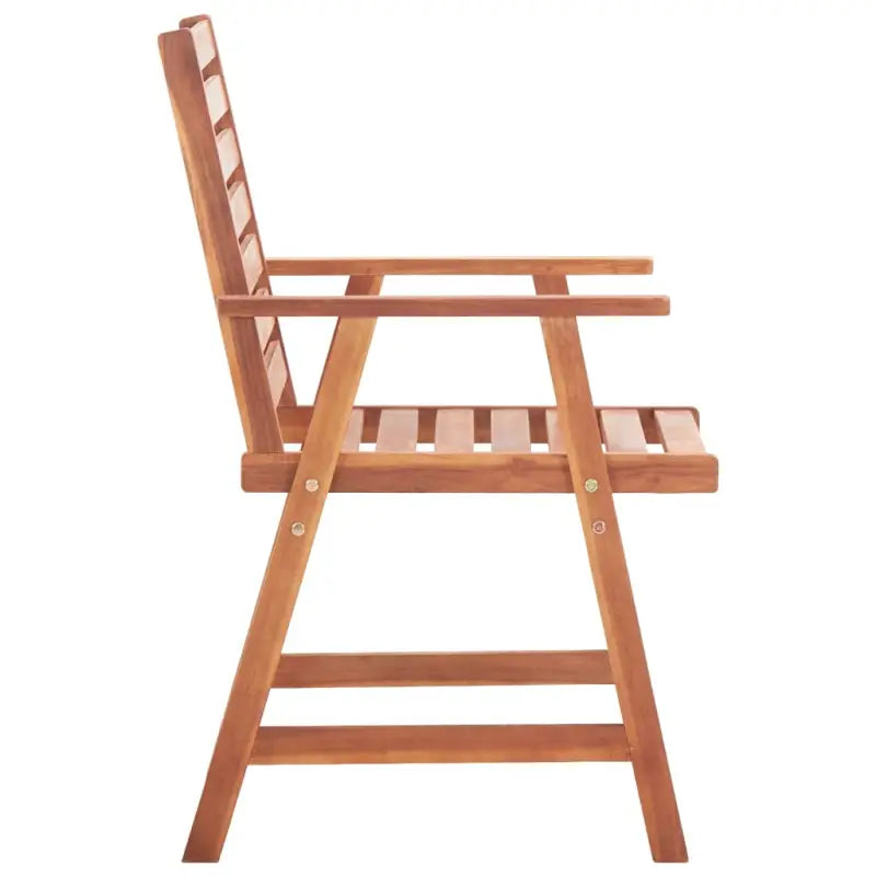 Tuinstoelen in massief acaciahout voor buiten eten - Tuinstoelen