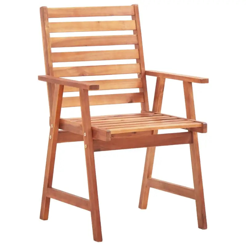 Tuinstoelen in massief acaciahout voor buiten eten - Tuinstoelen