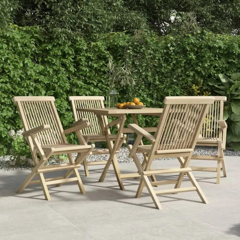 Tuinstoelen in massief teakhout voor een comfortabele ervaring - Tuinstoelen