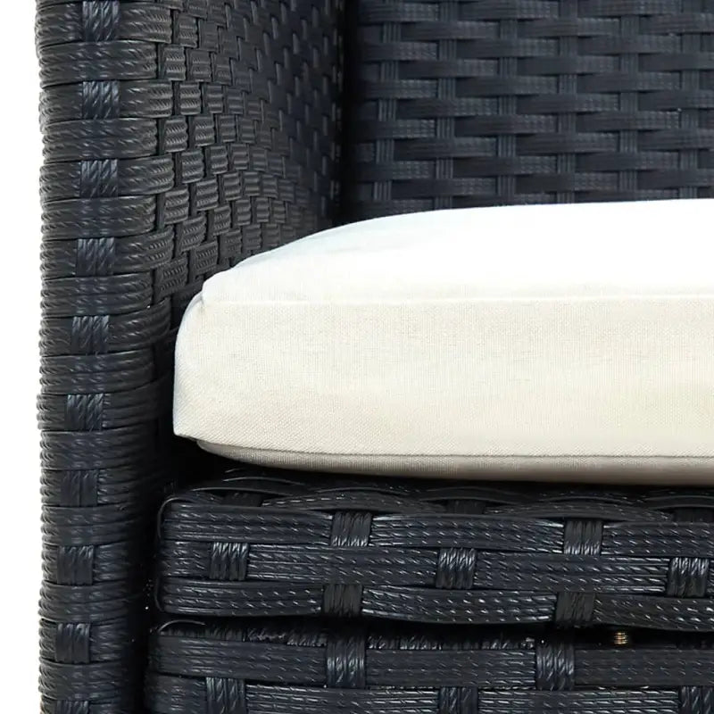 Tuinstoelen in poly rattan met massief acaciahout voor tuinplezier - Tuinstoelen