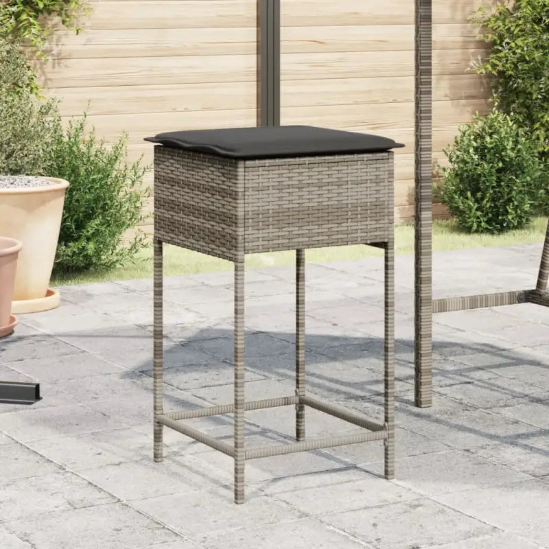 Tuinstoelen in poly rattan voor een comfortabele zitervaring - Grijs / 1 - Tuinstoelen