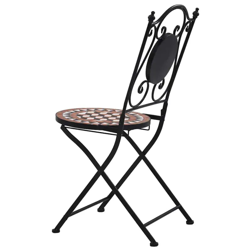 Tuinstoelen met gepoedercoat ijzeren frame voor tuin en balkon - Tuinstoelen