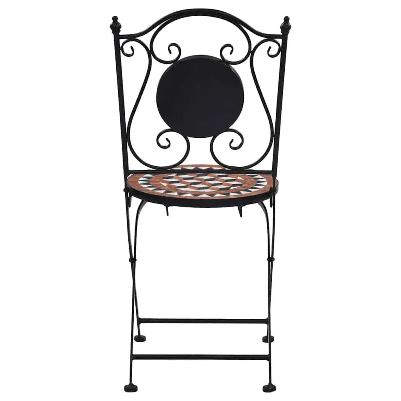 Tuinstoelen met gepoedercoat ijzeren frame voor tuin en balkon - Tuinstoelen