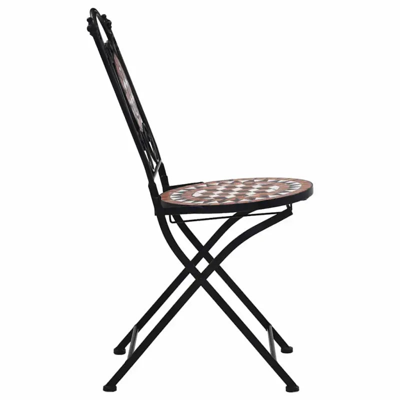Tuinstoelen met gepoedercoat ijzeren frame voor tuin en balkon - Tuinstoelen