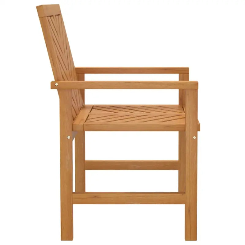 Tuinstoelen met latten in visgraatpatroon van massief acaciahout - Tuinstoelen