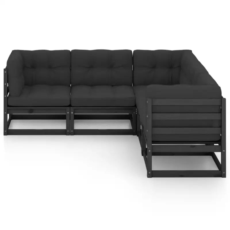 Tuinstoelen met massief grenenhout en comfortabele rug- zijkussens - Tuinsets