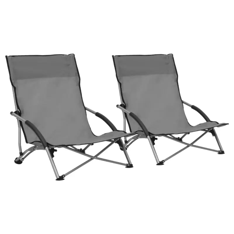 Tuinstoelen Met Oxford Stof Voor Comfort en Weerbestendigheid - Grijs / 2 - Tuinstoelen