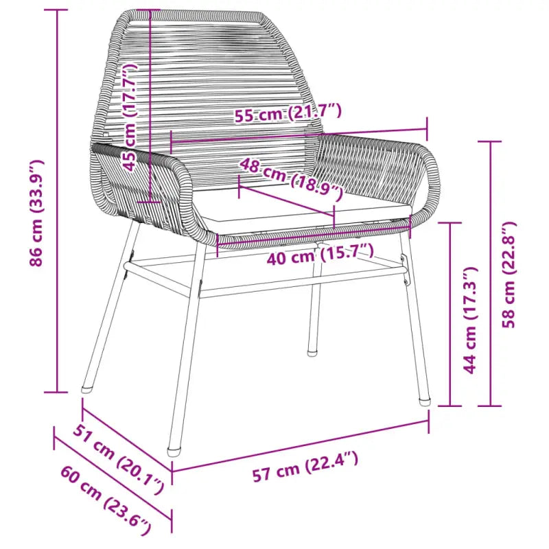 Tuinstoelen met poly rattan voor een comfortabele zitervaring - Tuinstoelen