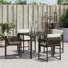 Tuinstoelen met poly rattan voor een comfortabele zitervaring met wasbare hoes - Tuinstoelen