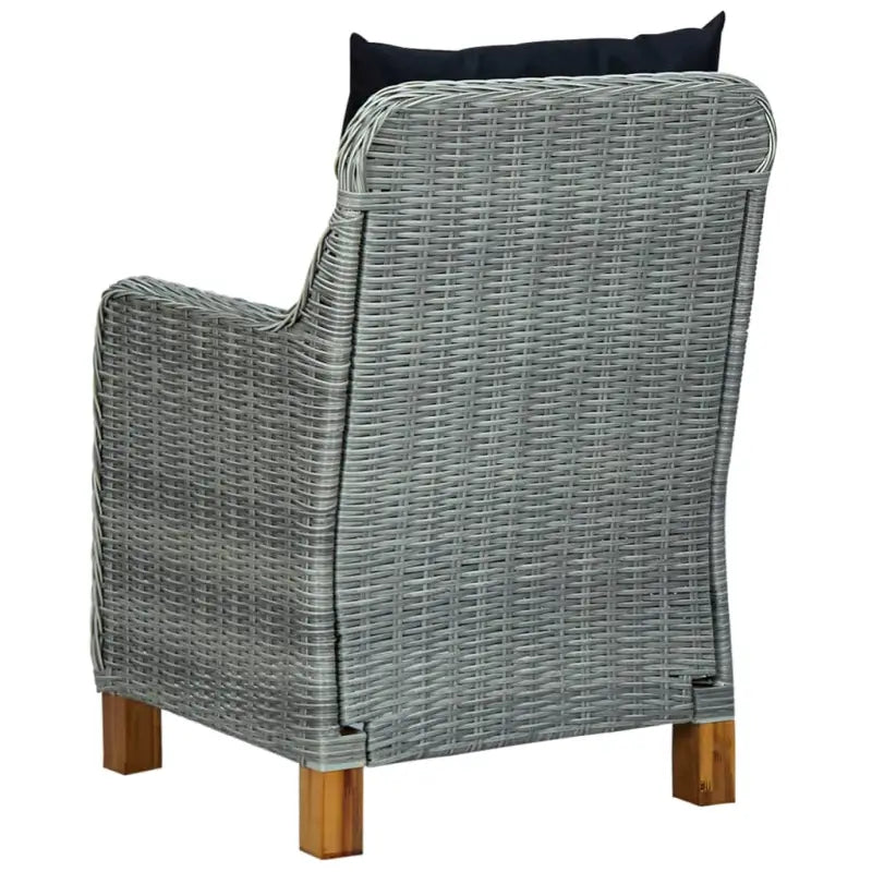 Tuinstoelen met stalen frame en PE-rattan voor buitengebruik - Tuinstoelen