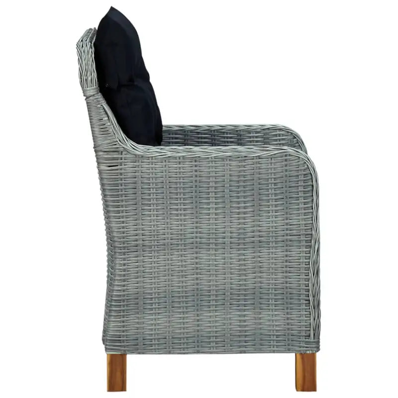 Tuinstoelen met stalen frame en PE-rattan voor buitengebruik - Tuinstoelen