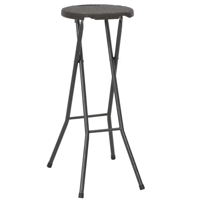 Tuinstoelen set van 2 inklapbare barkrukken met rattan look levering bevat - Tuinstoelen