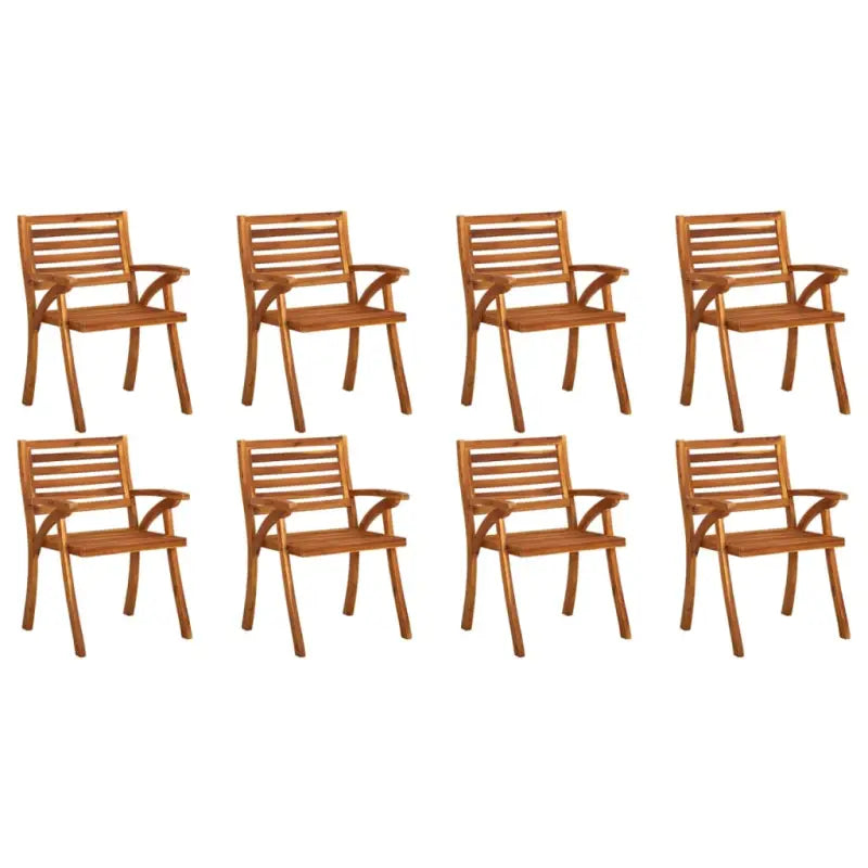Tuinstoelen set van massief acaciahout voor tuin en terras - 8 - Tuinstoelen