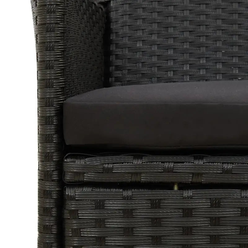 Tuinstoelen set van poly rattan met stevig gepoedercoat stalen frame - Tuinstoelen